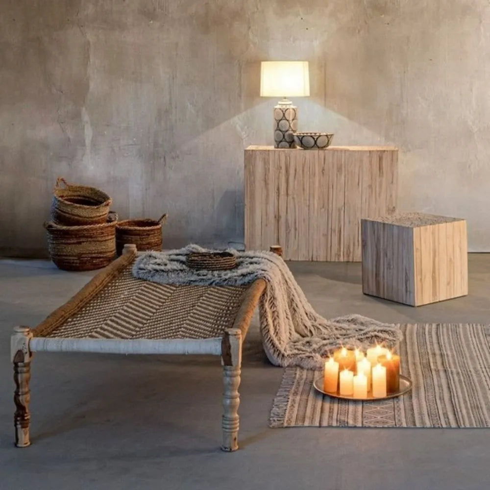 Traditional Natural Khat Daybed