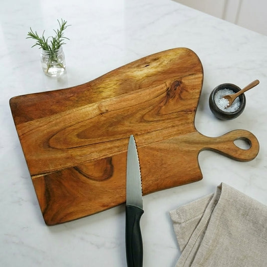 PRITI Premium Acacia Wood Chopping Board – Wooden Cutting Board for Kitchen & Serving
