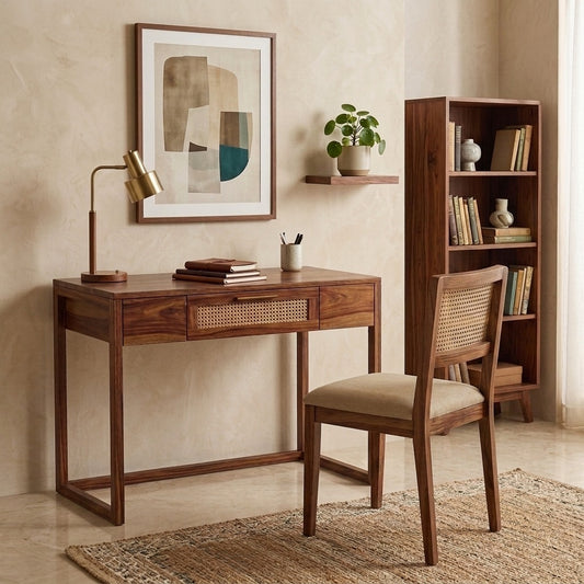 PRITI Solid Sheesham Wood Educational Desk Set