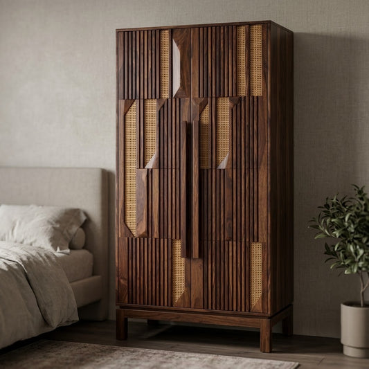 PRITI Wooden Wardrobe for Clothes | Cupboard for Clothes