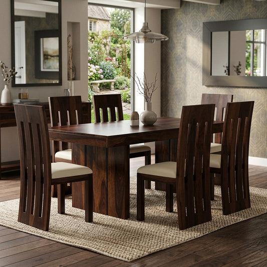 Priti Sheesham Wood dining table set