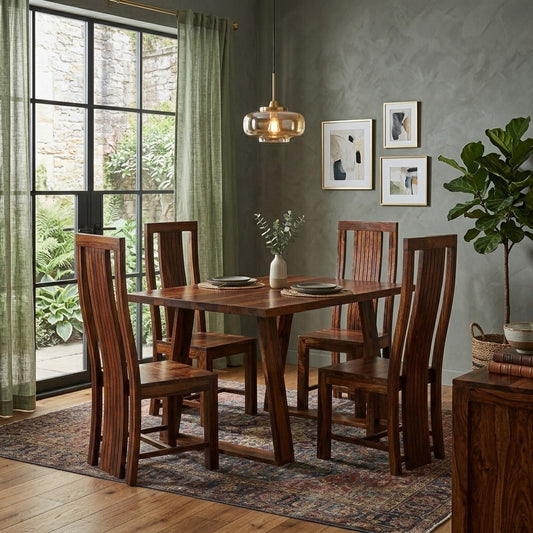 PRITI Sheesham Wood dining table set