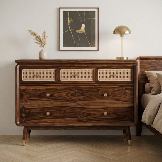 PRITI Solid Sheesham Wood Chest Of Drawers for Living Room | Bedroom