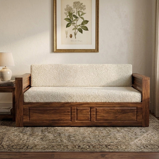 PRITI Sofa Bed with Storage | Three Seater Sofa Cum Queen Bed – 72