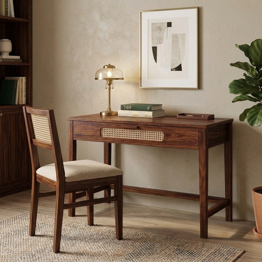 PRITI Sheesham Wood Study Table and Chair Set for Students | Kids | Adults