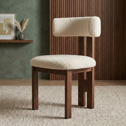 PRITI Wooden Dining Chair | Walnut sheesham