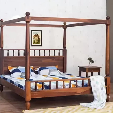 PRITI : Kazama Wooden King Bed
