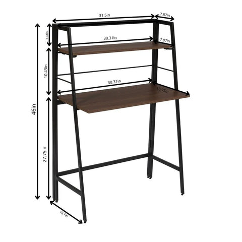 Industrial Style Home and Office Computer Desk with Multiple Functions