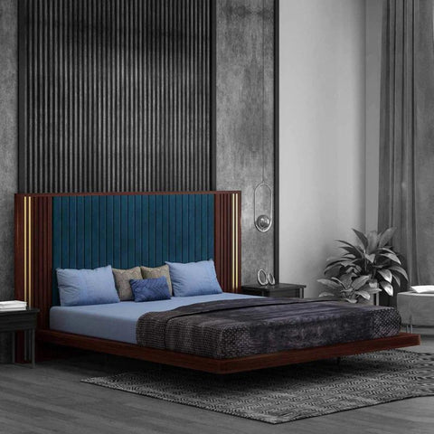 PRITI :Occitanie Wooden Queen Bed