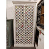 Wooden White Distress Finish Cabinet