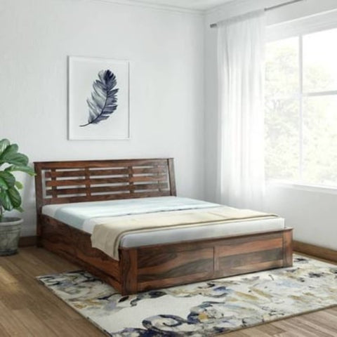 PRITI : Bourges Sheesham Solid Wood Bed