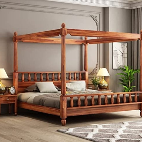 PRITI : Talence Sheesham Wood King Bed