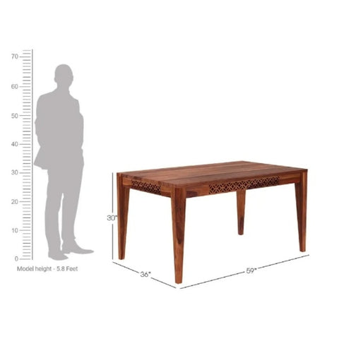 PRITI : Chamonix 6 Seater Cushioned Dining Table Set