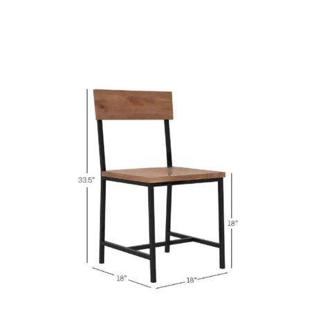 PRITI : Live Edge 6 Seater Dining Set In Natural Finish