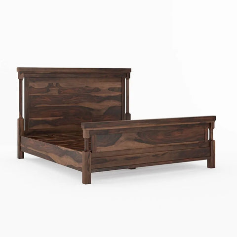 Nantes Solid Wood King Size Bed
