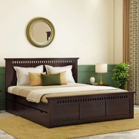 Toulon Wooden King Size Drawer Storage Bed