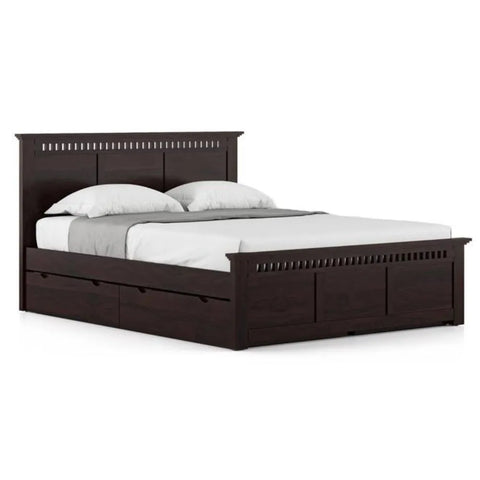 Toulon Wooden King Size Drawer Storage Bed