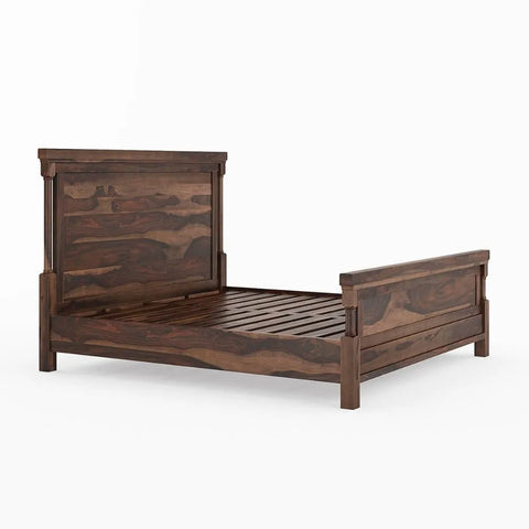 Nantes Solid Wood King Size Bed