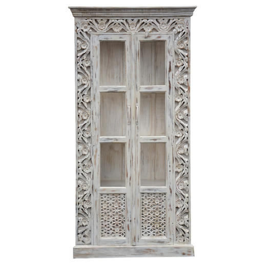Oriental Carved Display Cabinet