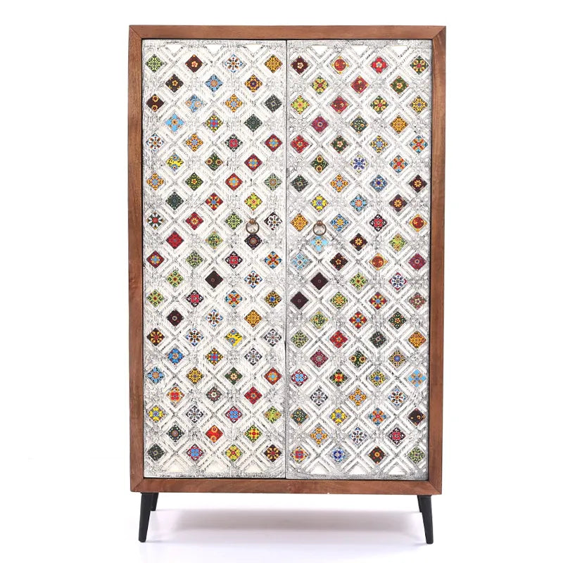 Ducky Tile Inlay Cabinet