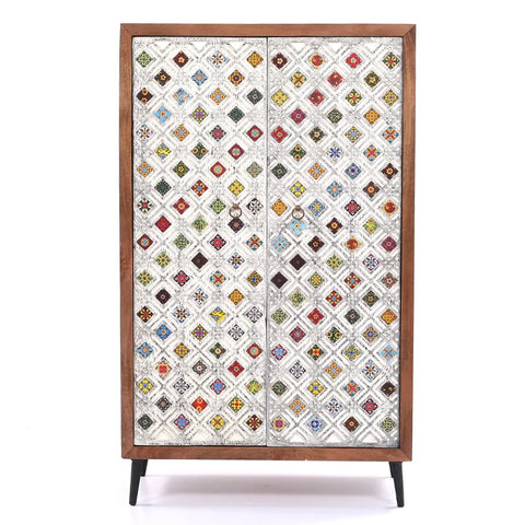 Ducky Tile Inlay Cabinet
