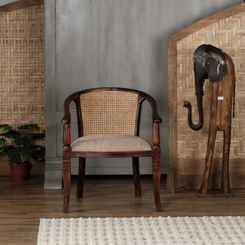Tarbes Solid Wood Chair with Cane