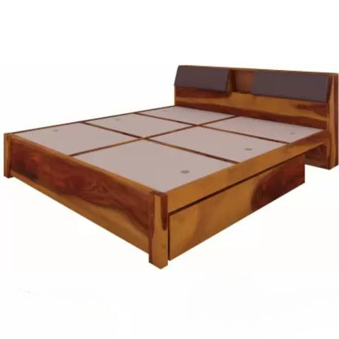 PRITI :Grenoble Solid Wood Queen Storage Bed