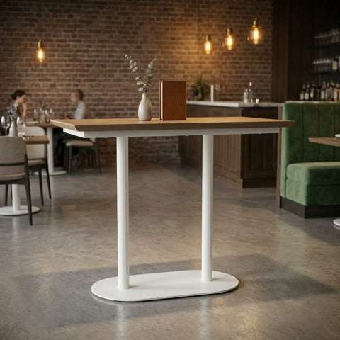 2 Seater Restaurant Table, Natural Oak Finish | PRITI