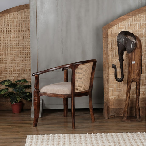 Tarbes Solid Wood Chair with Cane