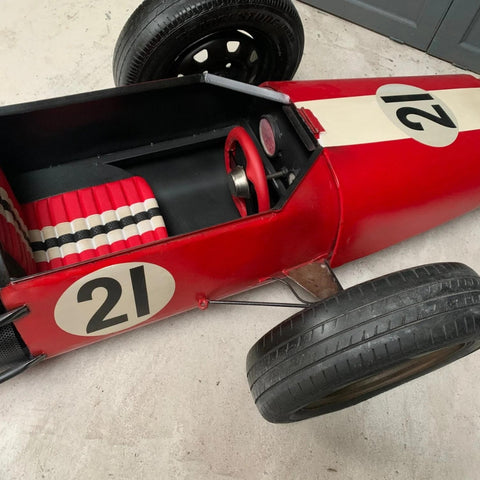 PRITI : Ventage Metal Red Racing Car Bar