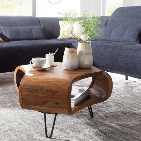 Retro Sturdy Wooden Coffee Table