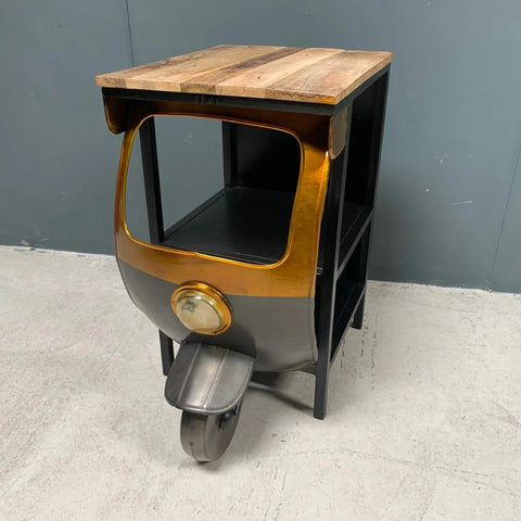 PRITI : Vintage Industrial Style Indian Tuk Tuk Side Table