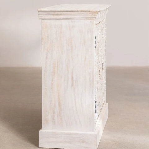 Henna Solid Wood White 2 Door Sideboard
