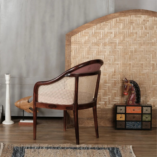 Laviana Royal Pink Solid Wood Chair