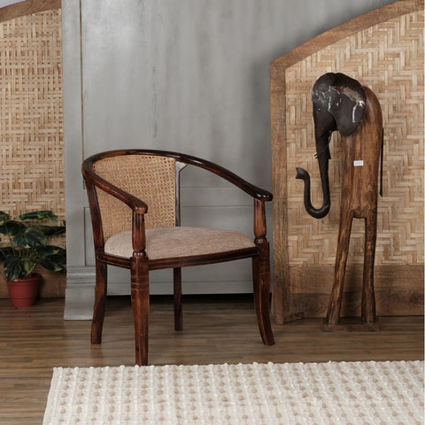 Tarbes Solid Wood Chair with Cane