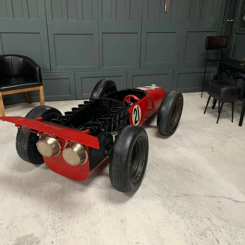 PRITI : Ventage Metal Red Racing Car Bar