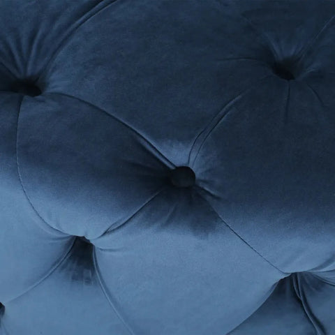 40” Wide Velvet Tufted Round Cocktail Poufs