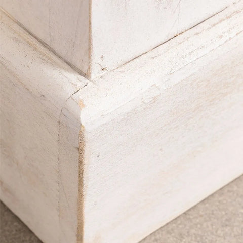 Henna Solid Wood White 2 Door Sideboard