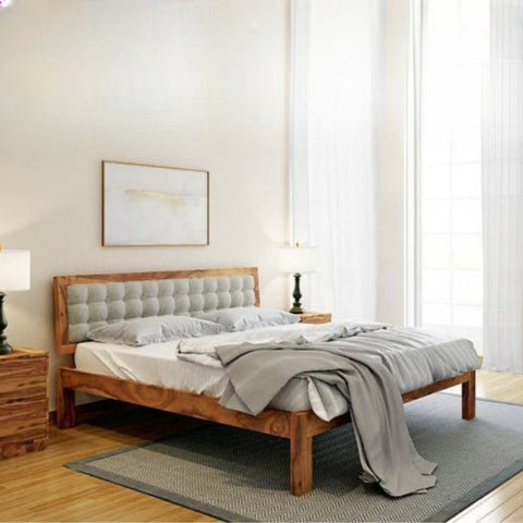 PRITI : Bobigny Solid Wood King Bed