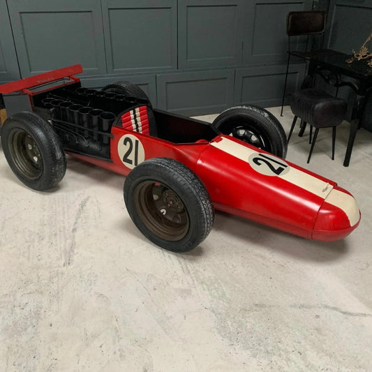 PRITI : Ventage Metal Red Racing Car Bar