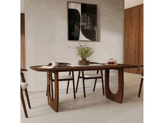 Maya Mango Wood Rectangular Dining Table-21