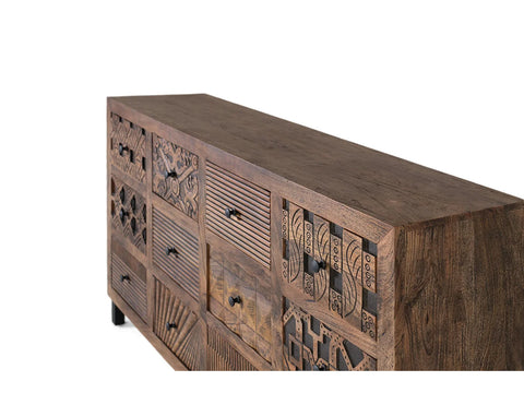Solid Mango Wood Sideboard-20