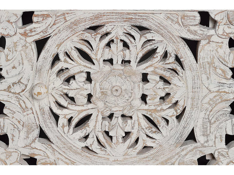 Hand Carved Solid Mango Wood-12 TV Unit