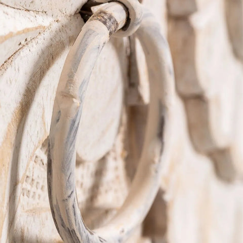 Henna Solid Wood White 2 Door Sideboard