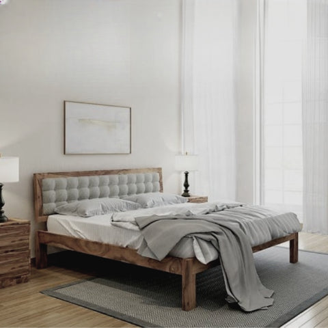 PRITI : Bobigny Solid Wood King Bed