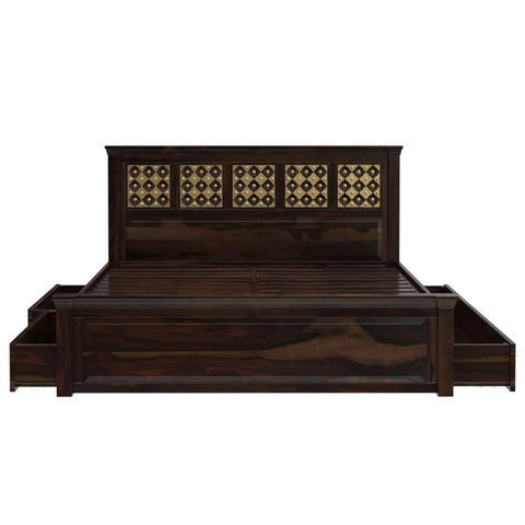Priti : Diamond Empire Solid Wood Storage Platform Captains Bed