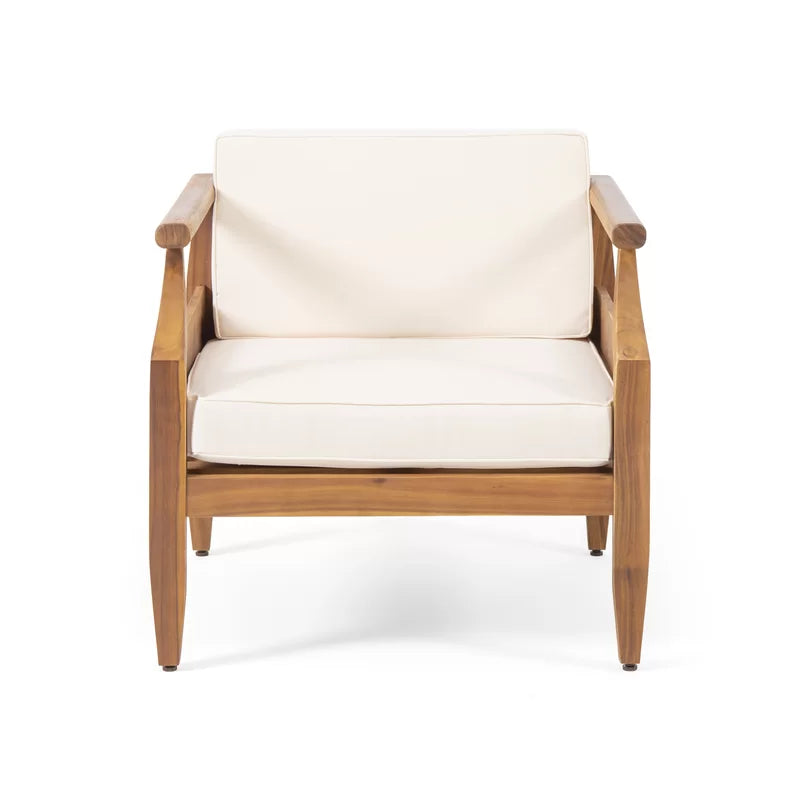 PRITI Solid Wood Sofa Set With Coffee Table For living room