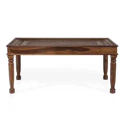 PRITI : Verona Antique Brass Solid Wood Brass Dining Table set