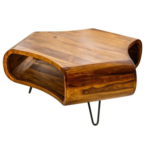Retro Sturdy Wooden Coffee Table