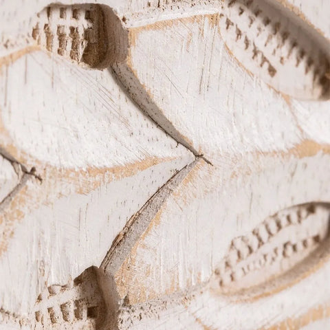 Henna Solid Wood White 2 Door Sideboard